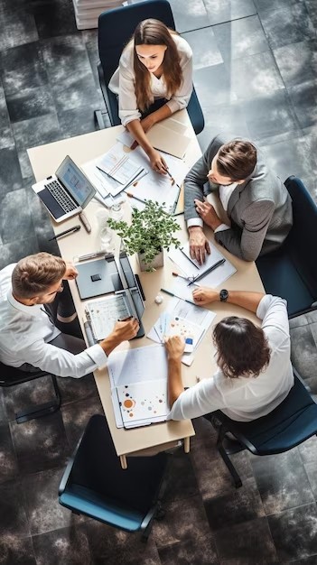 working-process-modern-business-company